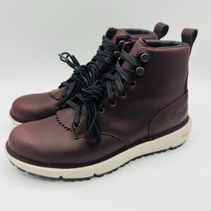 Danner Logger Boots Women's Size 7.5 Port Red Leather